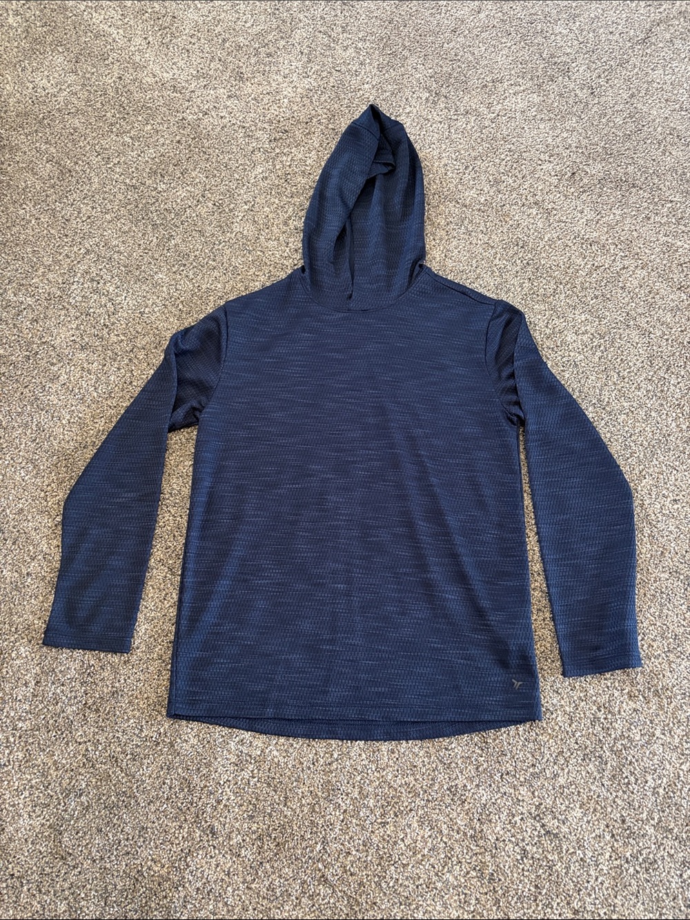 Boys Old Navy Navy Blue Long-Sleeve Hooded Tee Size XL 12